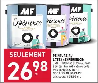 Matério PEINTURE AU LATEX EXPÉRIENCE MF offer