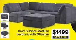 Leon's Jayce 5-Piece Modular Sectional with Ottoman offer