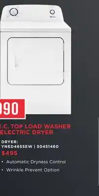 Leon's AMANA DRYER offer