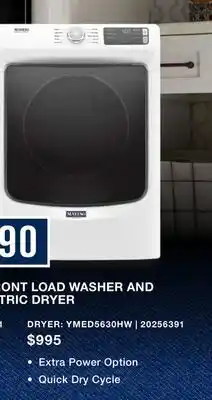 Leon's Maytag White Electric Dryer (7.3 C. Ft.) - YMED8630HW offer