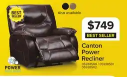 Leon's Canton Power Recliner offer