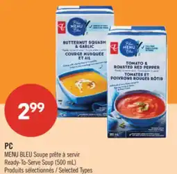 Pharmaprix PC BLUE MENU Ready-To-Serve Soup offer