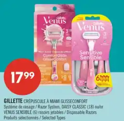 Pharmaprix GILLETTE Razor System, DAISY CLASSIC 18) or VENUS SENSIBLE (6) Disposable Razors offer
