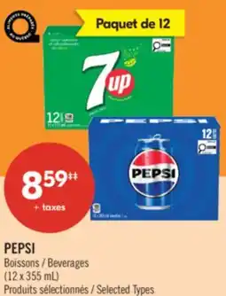 Pharmaprix PEPSI Beverages offer