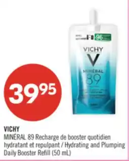 Pharmaprix VICHY MINÉRAL 89 Recharge Hydrating and Plumping Daily Booster Refill offer