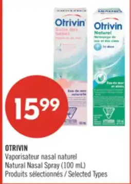 Pharmaprix OTRIVIN Natural Nasal Spray offer