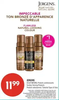 Pharmaprix JERGENS Sunless Tanning Products offer