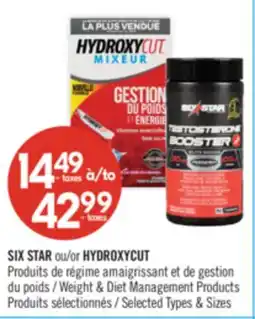 Pharmaprix SIX STAR or HYDROXYCUT Weight & Diet Management Products offer