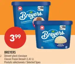 Pharmaprix BREYERS Classic Frozen Dessert offer