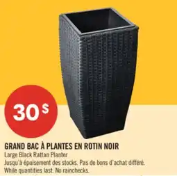 Pharmaprix Large Black Rattan Planter offer