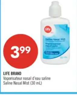 Pharmaprix LIFE BRAND Saline Nasal Mist offer