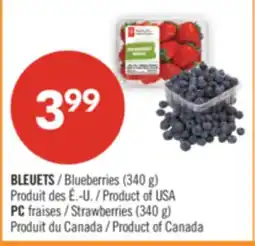 Pharmaprix Blueberries (340 g), Strawberries (340 g) offer