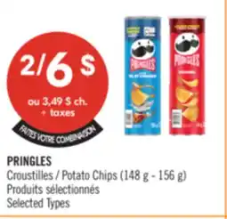 Pharmaprix PRINGLES Potato Chips (148 g - 156 g) offer
