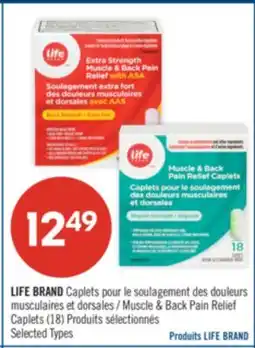 Pharmaprix LIFE BRAND Muscle & Back Pain Relief Caplets offer
