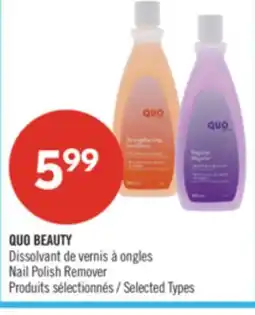 Pharmaprix QUO BEAUTY Nail Polish Remover offer