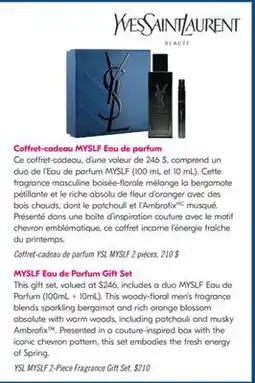 Pharmaprix YSL MYSLF 2-Piece Fragrance Gift Set offer