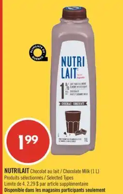 Pharmaprix NUTRILAIT Chocolate Milk offer