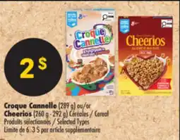 Pharmaprix Croque Cannelle (289 g) or Cheerios (260 g - 292 g) Cereal offer