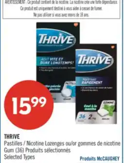 Pharmaprix THRIVE Nicotine Lozenges or Gum (36) offer