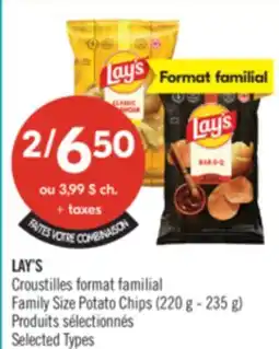 Pharmaprix LAY'S Family Size Potato Chips offer