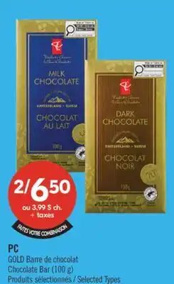 Pharmaprix PC GOLD Chocolate Bar offer