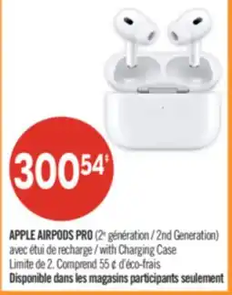 Pharmaprix APPLE AIRPODS PRO (2nd Generation) with Charging Case offer