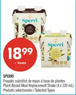 Pharmaprix SPERRI Plant-Based Meal Replacement Shake offer