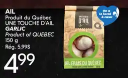 IGA GARLIC offer