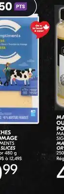 IGA TRANCHES DE FROMAGE COMPLIMENTS offer