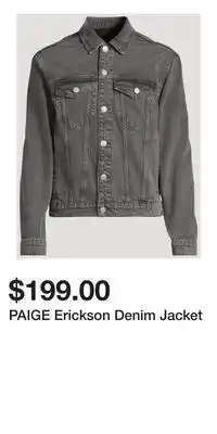 Holt Renfrew PAIGE Erickson Denim Jacket offer