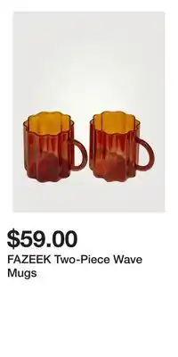 Holt Renfrew FAZEEK Two-Piece Wave Mugs offer