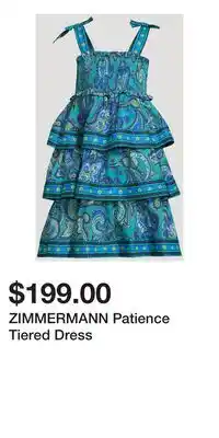 Holt Renfrew ZIMMERMANN Patience Tiered Dress offer