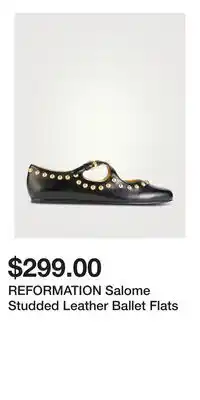 Holt Renfrew REFORMATION Salome Studded Leather Ballet Flats offer