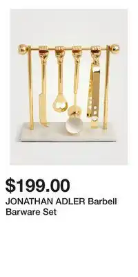 Holt Renfrew JONATHAN ADLER Barbell Barware Set offer