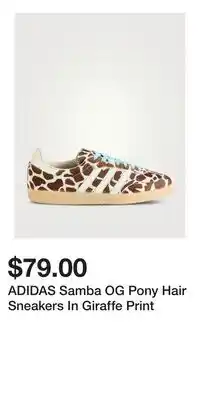Holt Renfrew ADIDAS Samba OG Pony Hair Sneakers In Giraffe Print offer