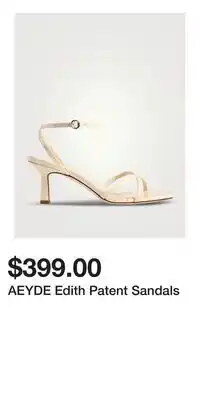 Holt Renfrew AEYDE Edith Patent Sandals offer