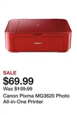 TSC Stores Canon Pixma MG3620 Photo All-in-One Printer offer