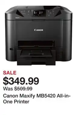 TSC Stores Canon Maxify MB5420 All-in-One Printer offer