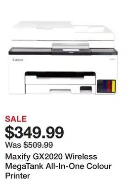 TSC Stores Maxify GX2020 Wireless MegaTank All-In-One Colour Printer offer