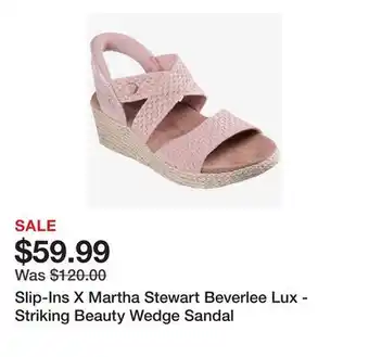 TSC Stores Slip-Ins X Martha Stewart Beverlee Lux - Striking Beauty Wedge Sandal offer