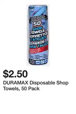 Dollarama DURAMAX Disposable Shop Towels offer