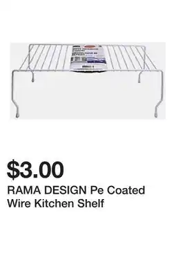 Dollarama RAMA DESIGN Pe Coated Wire Kitchen Shelf offer