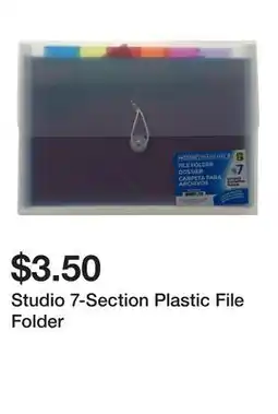 Dollarama Studio 7-Section Plastic File Folder offer