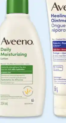 Walmart Aveeno moisturizing lotion 354 mL or healing ointment 56 g offer