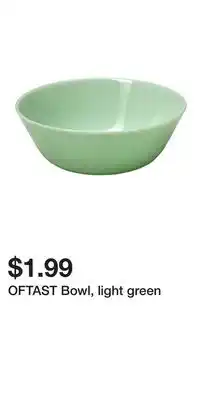 IKEA OFTAST Bowl, light green offer
