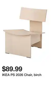 IKEA IKEA PS 2026 Chair, birch offer