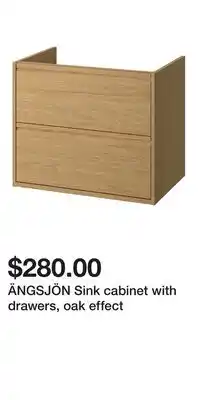 IKEA ÄNGSJÖN Sink cabinet with drawers, oak effect offer