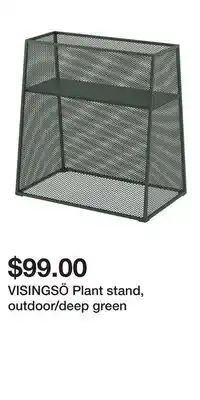 IKEA VISINGSÖ Plant stand, outdoor/deep green offer