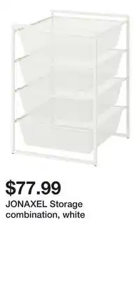 IKEA JONAXEL Storage combination, white offer