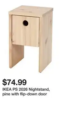 IKEA IKEA PS 2026 Nightstand, pine with flip-down door offer